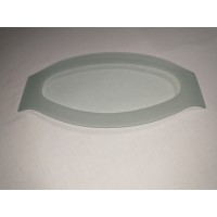 Servier-Platte * Glas-Servierplatte * Deko-Tablett * oval