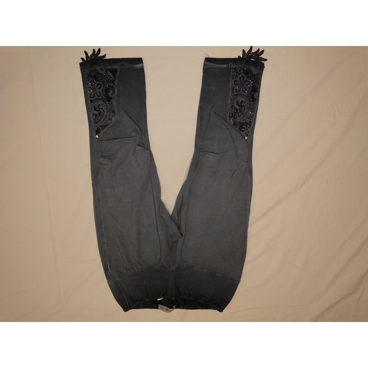 7/8 Leggins * Gr 40 * Tredy * grau-blau