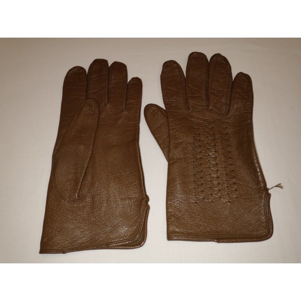 Handschuhe * Glattleder * braun * Gr 7,5