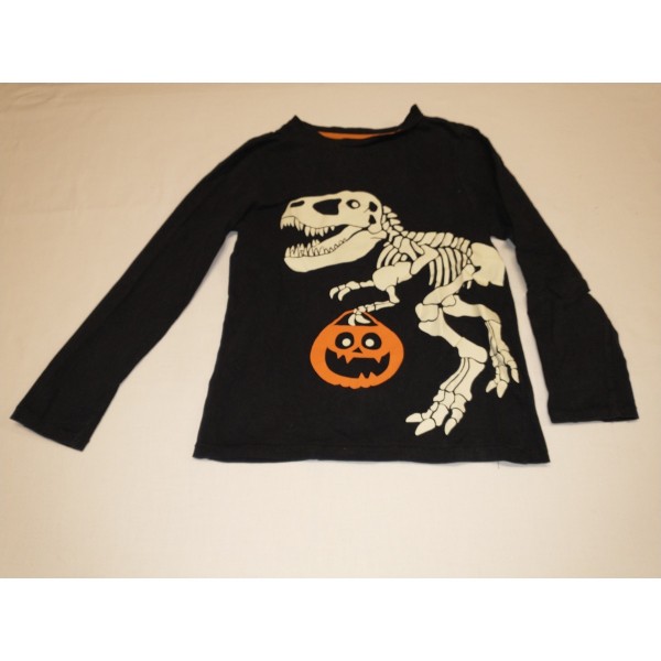 Dino-Skelett-Pullover * Halloween - Langarmshirt * Tough Team * Gr 128