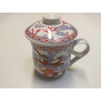 chinesische Tee-Tasse mit Deckel * Drache