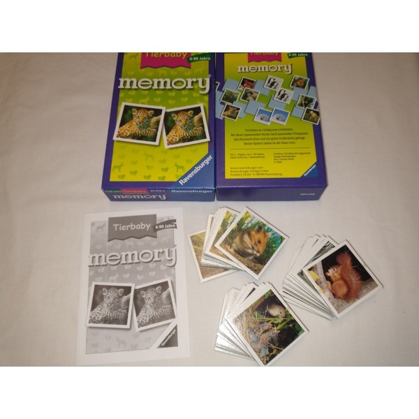 Memory * Tierbabys * Reise-Spiel * Mitbring-Spiel