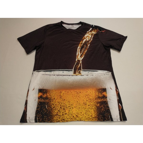 T-shirt * Bier Glas Flasche * Gr M 44